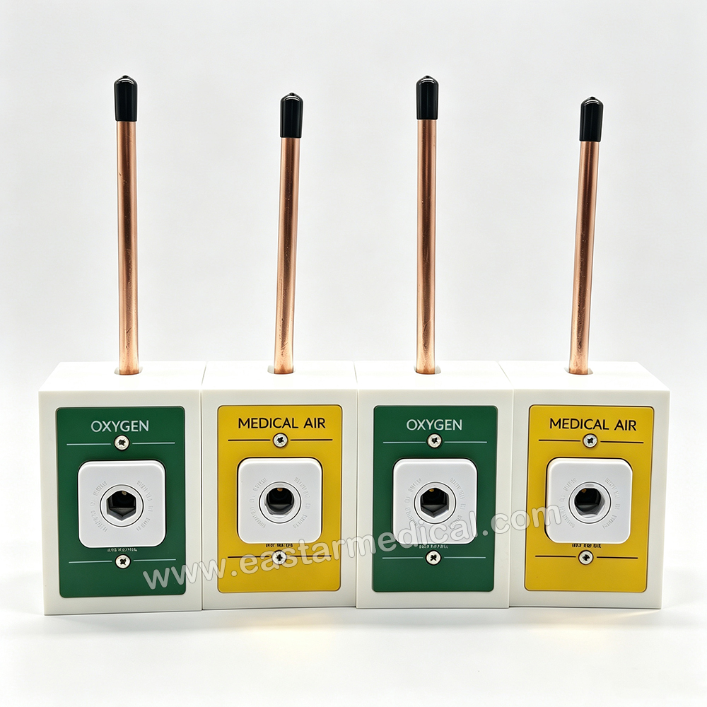 American-Style Dual-Gas Medical Wall Outlet American-Style Dual-Gas Medical Wall Outlet