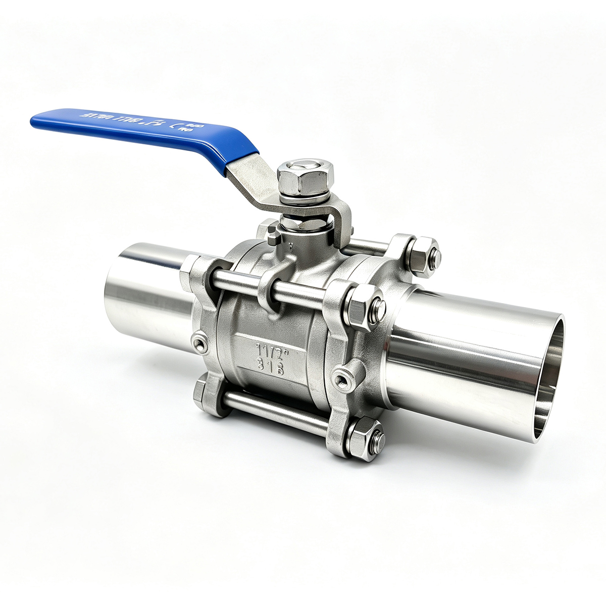 Stainless Steel Sanitary Tri-Clamp Ball Valve DN40
