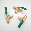 1/2in DN50 PN16 3-Way Solder End Brass Medical Gas Ball Valve for Hospital Gas Pipeline System