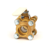 3PCS Brass Body Full Port Brass Lockable Ball Valve for Medical Oxygen