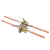 3-piece Brass Medical Gas Ball Valve Medical Isolation Valve With Mounting Bracket for USA Market