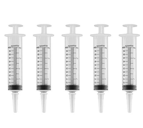 50 / 60Ml Single-use Sterile Disposable Three Parts Medical Syringe with Catheter Tip