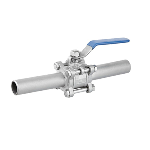 3 Pieces 1/4' TO 4' Stainless Steel Ext.Butt Weld Ball Valve