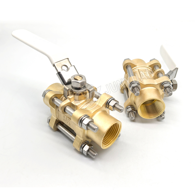 600 PSI 3-Piece Brass Ball Valve with NPT Internal Thread