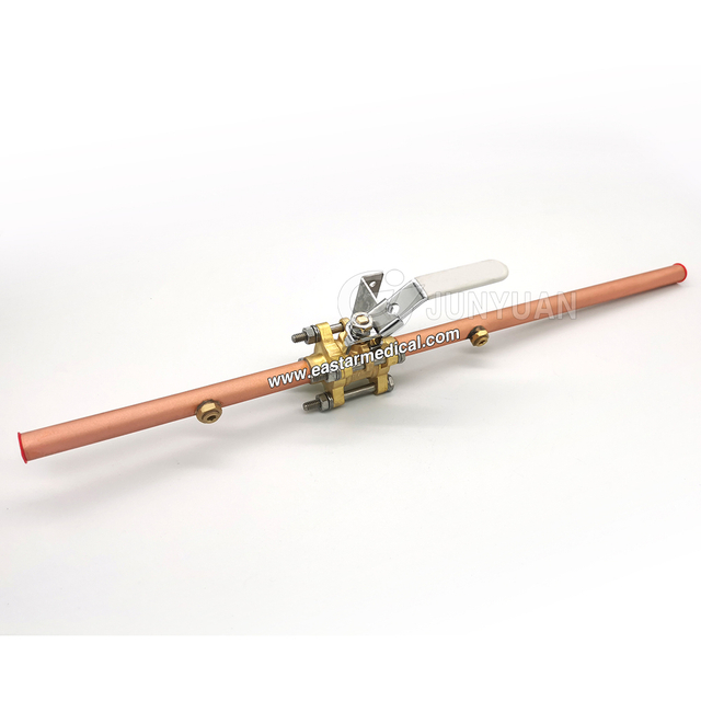 3-piece Brass Medical Gas Ball Valve Medical Isolation Valve With Mounting Bracket for USA Market