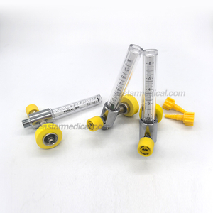 Medical Air Gas Intake Device Yellow Gas Regulator Gas Flowmeter