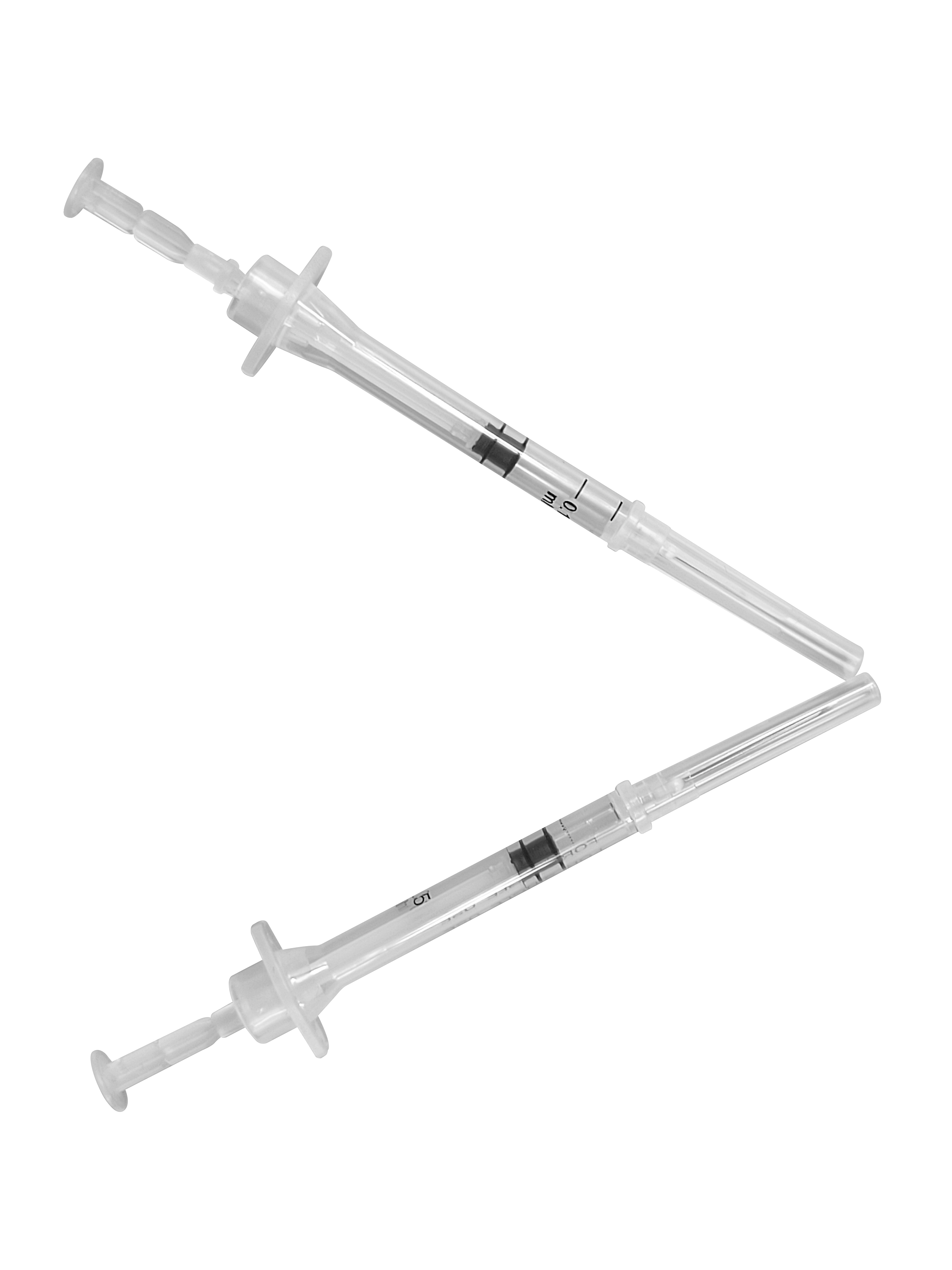 Medial Auto-disable Syringe with Fixed Needle 0.05ml 0.1ml 0.5ml 1ml