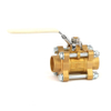 3PCS Brass Body Full Port Brass Lockable Ball Valve for Medical Oxygen