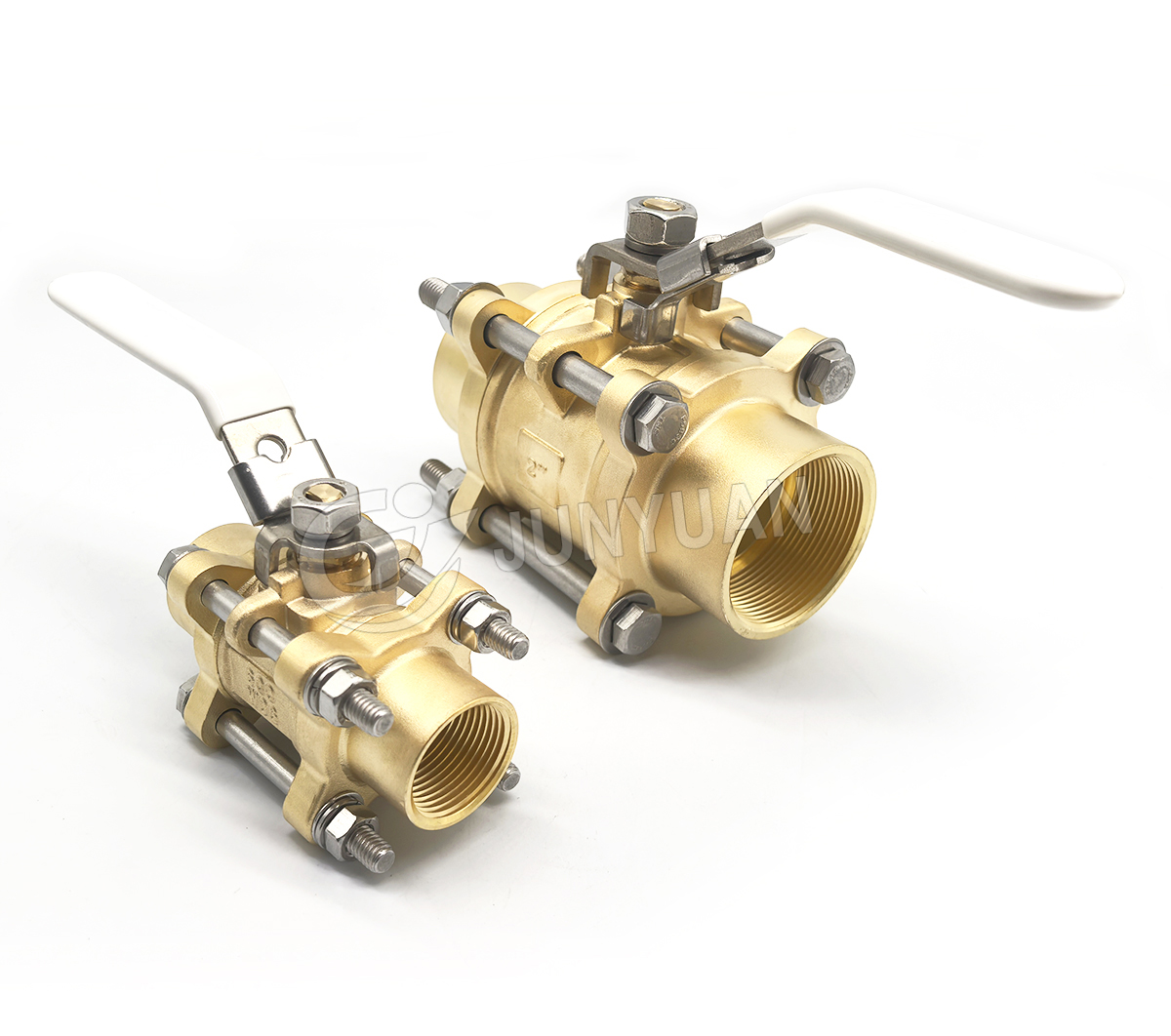 600 PSI 3-Piece Brass Ball Valve with NPT Internal Thread