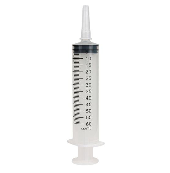 50 / 60Ml Single-use Sterile Disposable Three Parts Medical Syringe with Catheter Tip