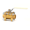 3PCS Brass Body Full Port Brass Lockable Ball Valve for Medical Oxygen