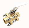 600 PSI 3-Piece Brass Ball Valve with NPT Internal Thread