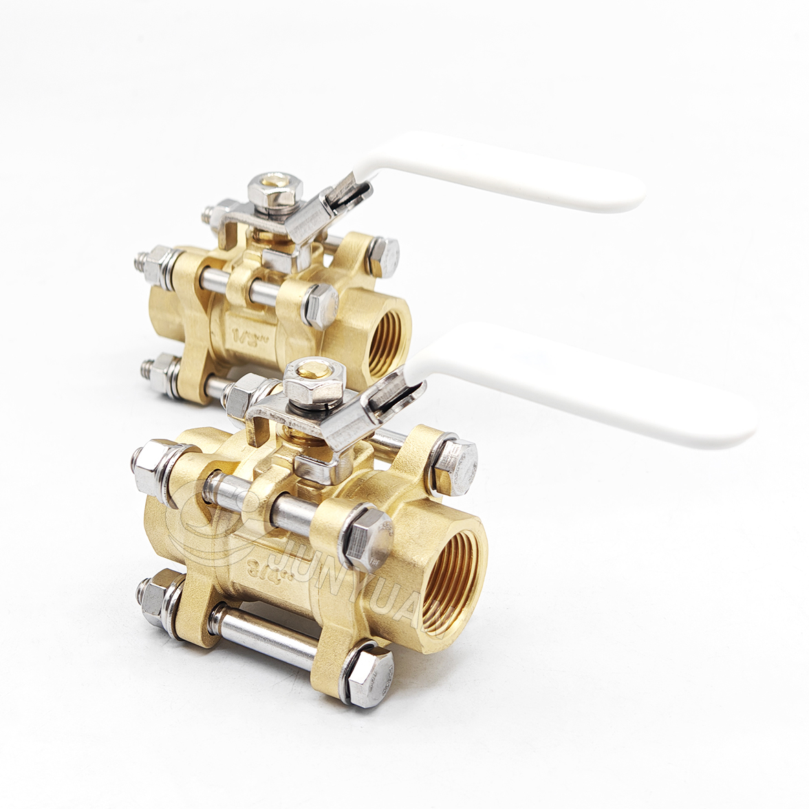 Socket Butt Weld 3 Piece Female Brass Ball Valve for Industrial Pipeline medical gas Pipeline system