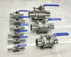 NFPA 99 Stainless Steel 3-Piece Medical Gas Ball Valve SS304/SS316 Oxygen Cleaned Isolation Valve for Hospital Pipeline