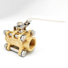 Socket Butt Weld 3 Piece Female Brass Ball Valve for Industrial Pipeline medical gas Pipeline system