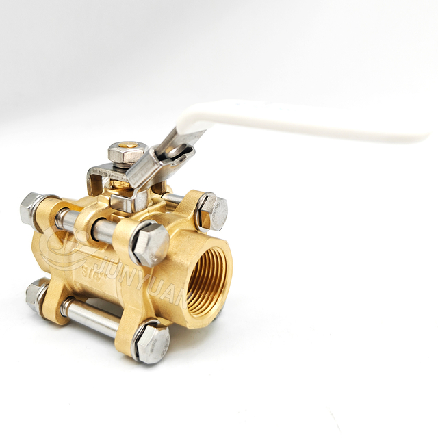 Socket Butt Weld 3 Piece Female Brass Ball Valve for Industrial Pipeline medical gas Pipeline system