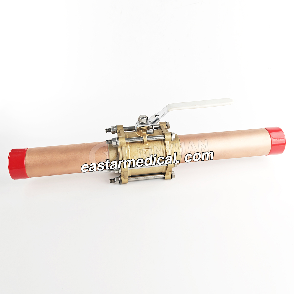 Customized Oxygen Medical Gas Ball Valve medical gas shut-off valves with Extensions for Piped Medical Gas System
