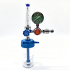 Medical Gas Oxygen Pressure Flowmeter Regulator Gauge Humidifier Bottle Model MDC Metal Construction ISO Certified
