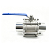 NFPA 99 Stainless Steel 3-Piece Medical Gas Ball Valve SS304/SS316 Oxygen Cleaned Isolation Valve for Hospital Pipeline