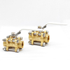 Socket Butt Weld 3 Piece Female Brass Ball Valve for Industrial Pipeline medical gas Pipeline system