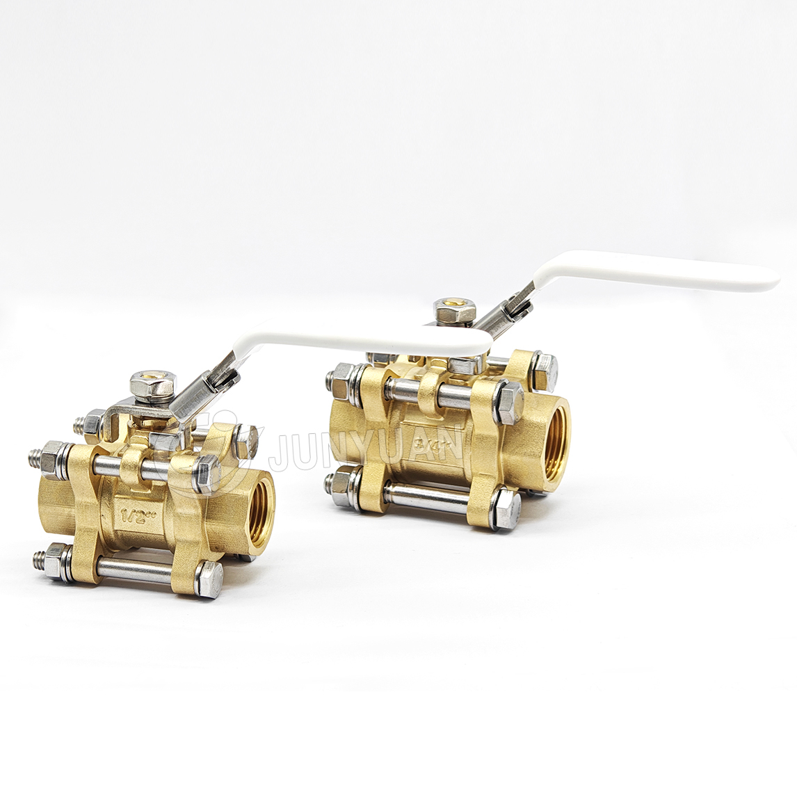 Socket Butt Weld 3 Piece Female Brass Ball Valve for Industrial Pipeline medical gas Pipeline system