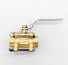 Socket Butt Weld 3 Piece Female Brass Ball Valve for Industrial Pipeline medical gas Pipeline system
