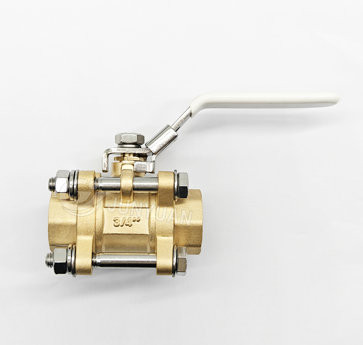 Socket Butt Weld 3 Piece Female Brass Ball Valve for Industrial Pipeline medical gas Pipeline system