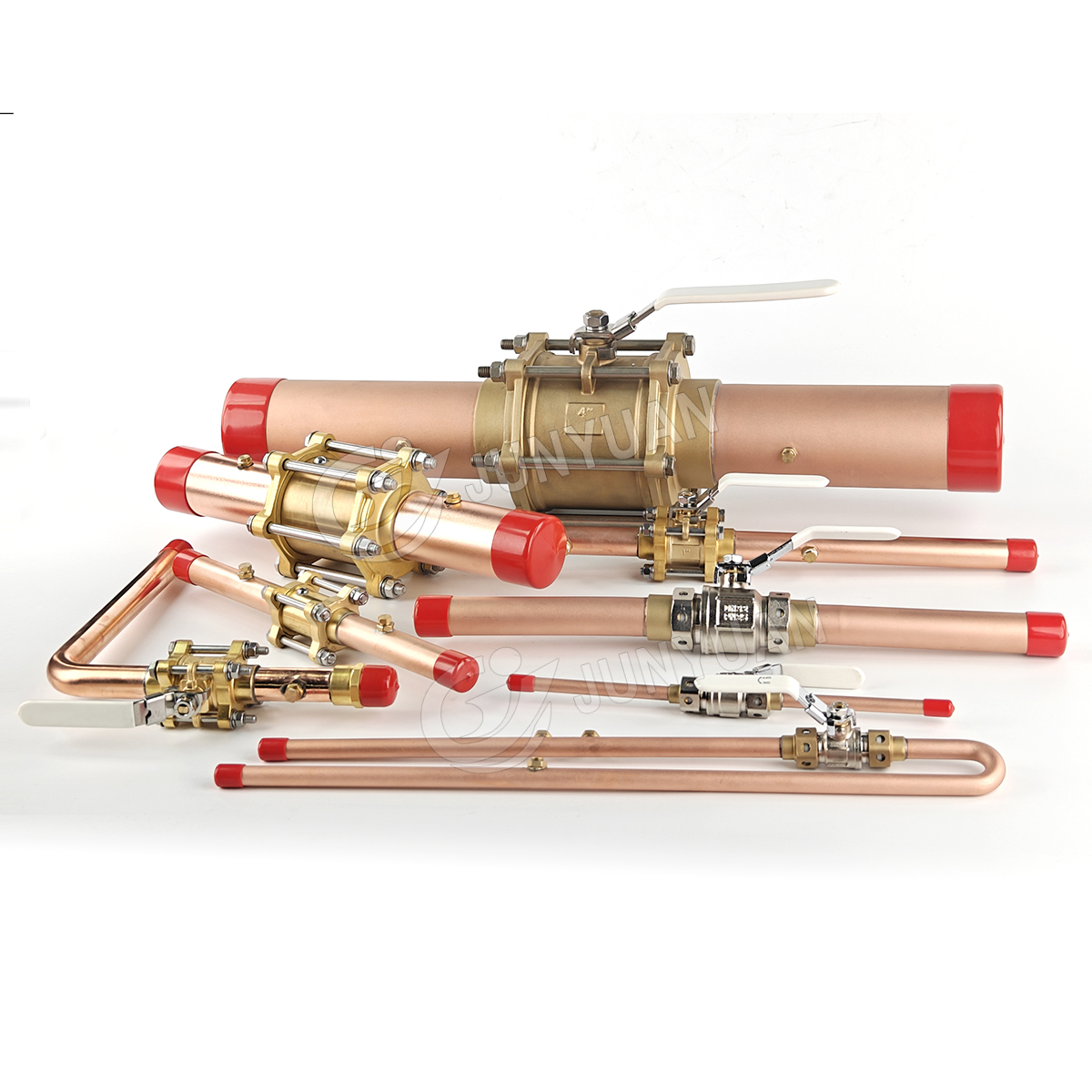 Customized Oxygen Medical Gas Ball Valve medical gas shut-off valves with Extensions for Piped Medical Gas System