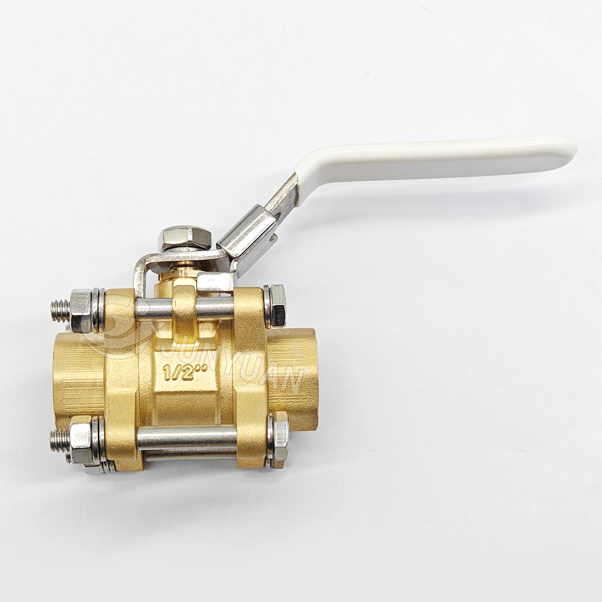Socket Butt Weld 3 Piece Female Brass Ball Valve for Industrial Pipeline medical gas Pipeline system