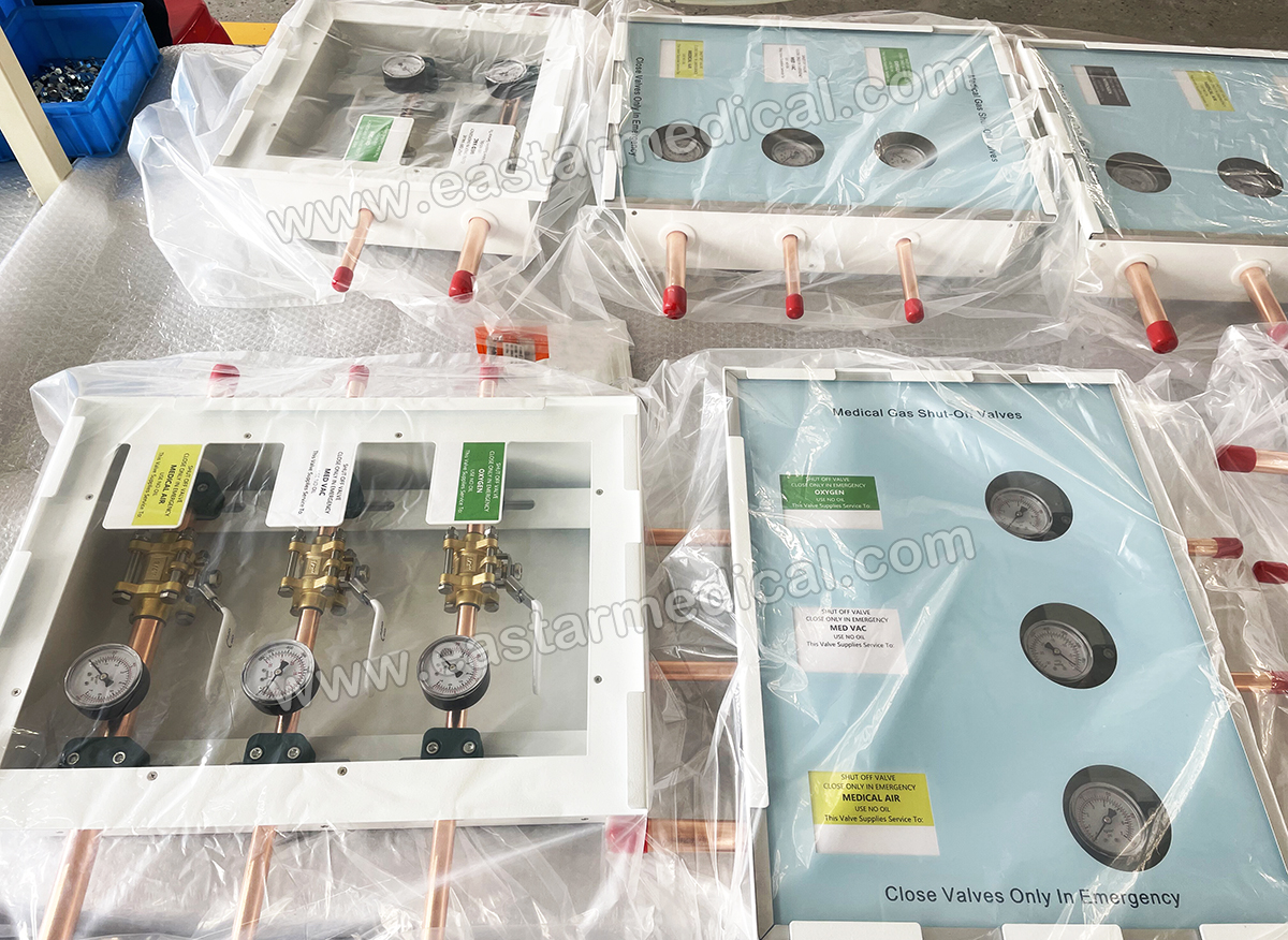 Factory Direct Medical Gas Area Zone Valve Box, Budget-Friendly 2-Gas Configurations for Hospital Pipeline Systems